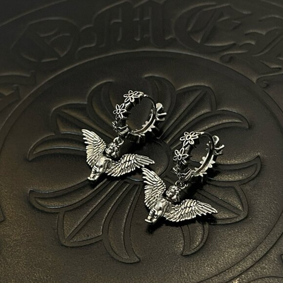 Chrome Hearts Angel Earrings - Picture 2 of 7
